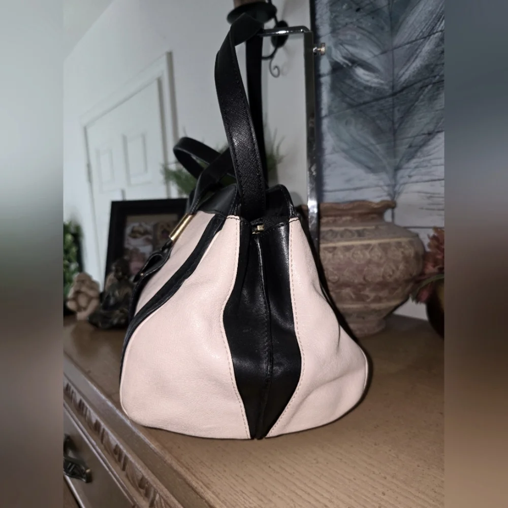 Chloe | Alice Large Leather Bag 2 Way Colorblock Satchel EUC - Picture 6 of 16